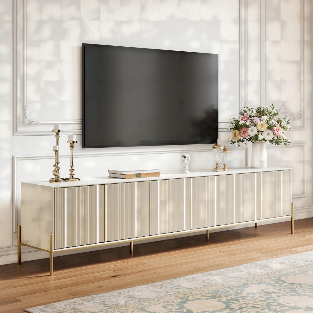 JASIWAY Romantic Modern Rectangle TV Stand