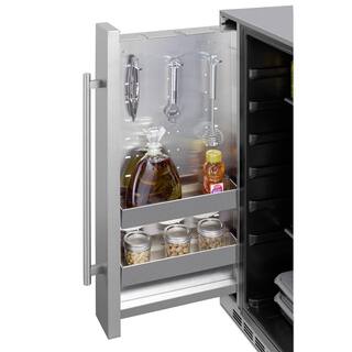 Summit Appliance 23.75 in. 3.1 cu. ft. Mini Fridge in Stainless Steel without Freezer FF19524