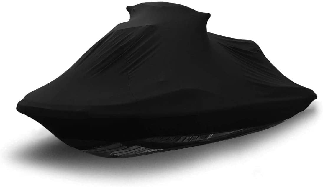 Indoor Jet Ski Cover for Polaris Virage TXi 2001-2002 - Black Satin - Ultra Soft and Stretchy - Protects from Dust and Dings Inside! Includes Storage Bag - Indoor ONLY