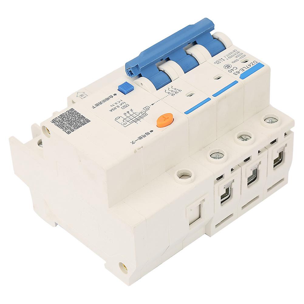 400v/40a Leakage Protection Switch Dz47le-63 C40 3p Current Circuit Breaker