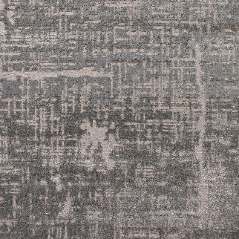 Addison Dayton Distressed Crosshatch Smoke Accent Rug