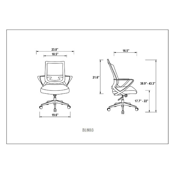 Ardamore Fixed Armrest Adjustable Height Swivel Of...