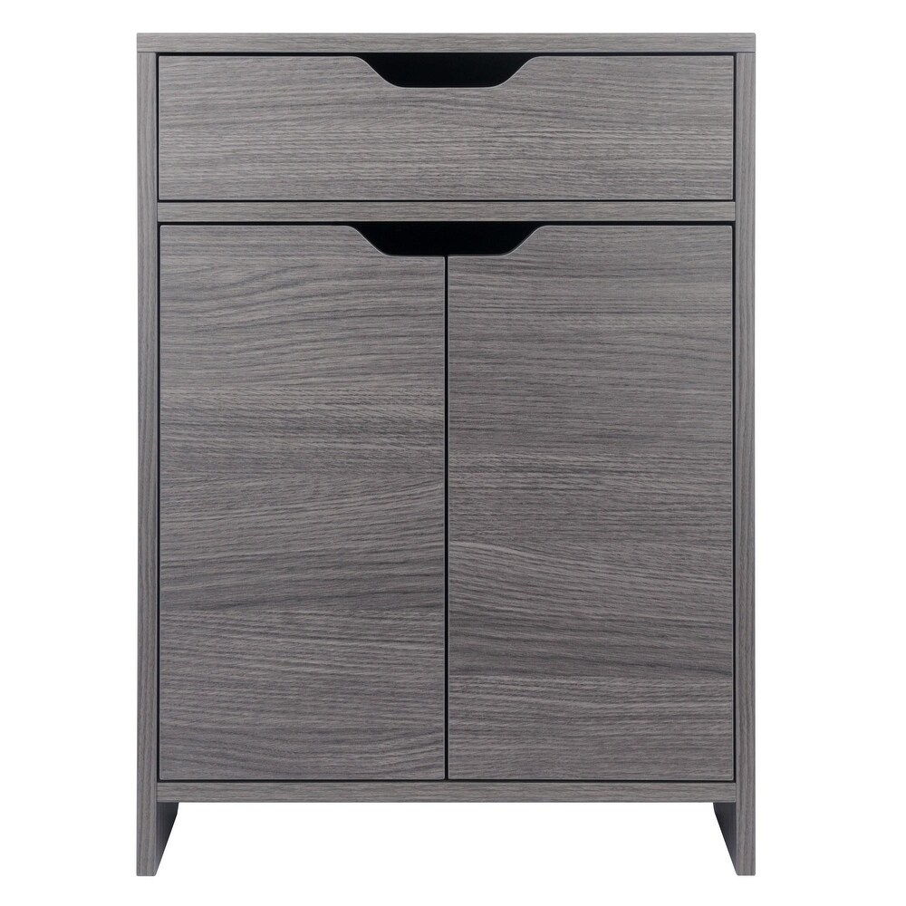 Two Shelf Storage Cabinet with Drawer   26.25\