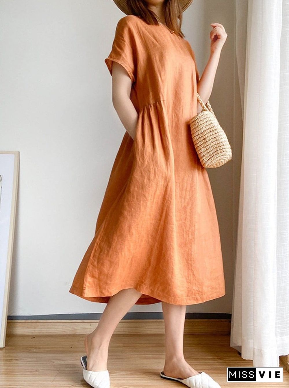 Women Casual Plain Dress