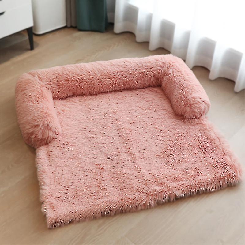 Mimigo Square Dog Bed Fluffy Plush Dog Mat For Furniture Protector With Removable Washable Cover For Large Medium Small Dogs And Cats