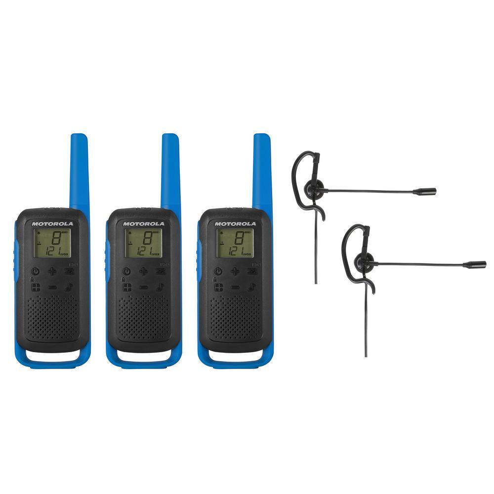 MOTOROLA SOLUTIONS Talkabout T270TP 2-Way Radio Bundle with Single Ear Boom Mircophone T270TP-BNDL-1