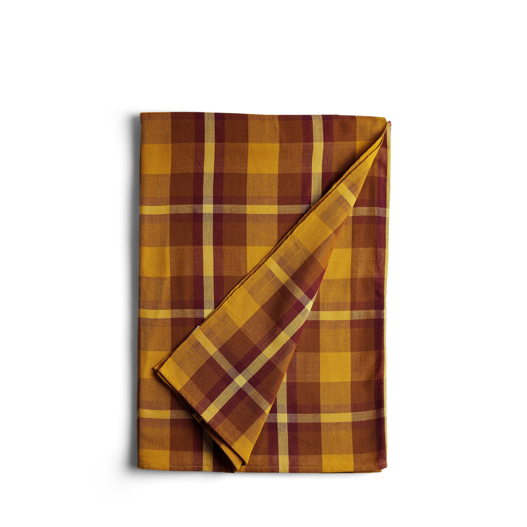 Bonnie Plaid Tablecloth in Harvest