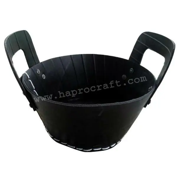 Recycled rubber flower pots/ Recycled rubber planters/ Rubber buckets garden supplies (HG 13 0581)