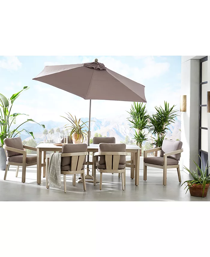 Agio Reid Outdoor 7-pc Dining Set (Table + 6 Dining Chairs)