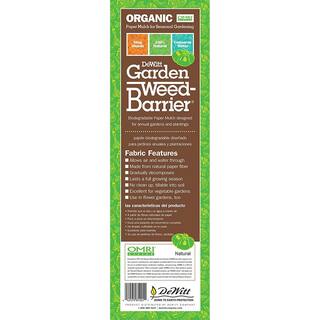 Dewitt Company 3 ft. x 300 ft. Natural Biodegradable Paper Mulch Garden Weed Barrier DWT-NAT3300