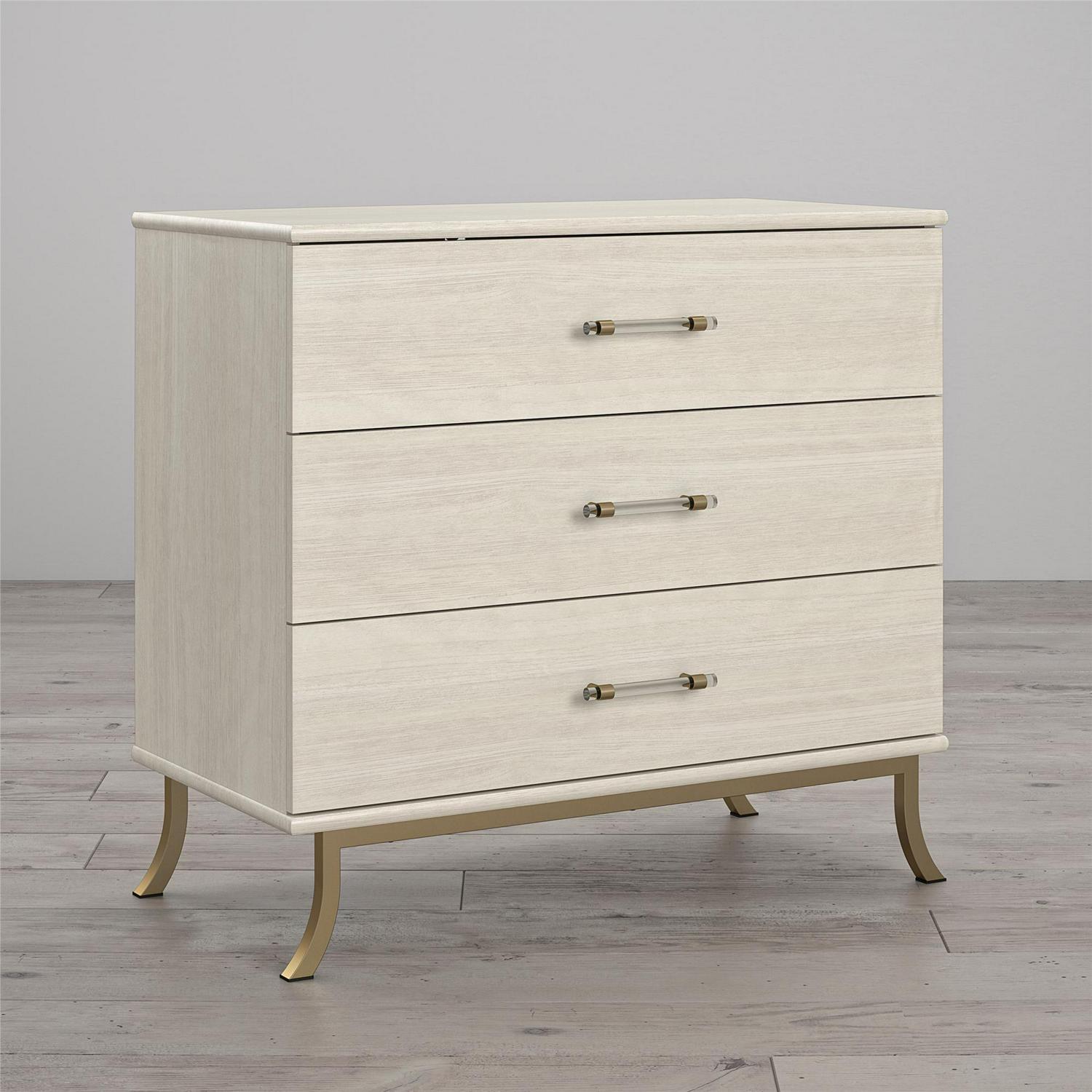 Little Seeds Monarch Hill Clementine 3 Drawer Dresser， White