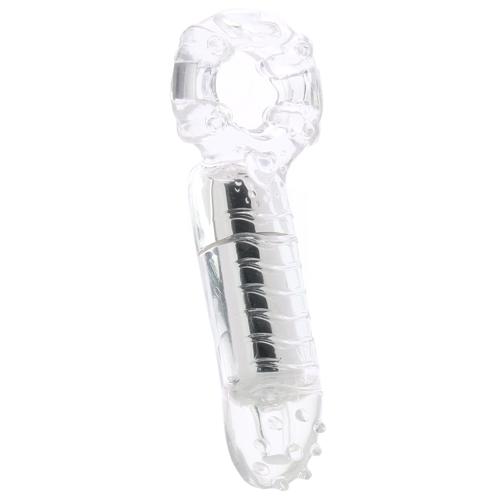 MachO Clitoral Massage Vibrating Cock Ring in Clear