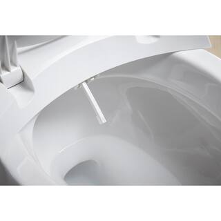 KOHLER Purewash Non- Electric Bidet Seat for Elongated Toilet in White with Polished Chrome Handles 98804-CP-0