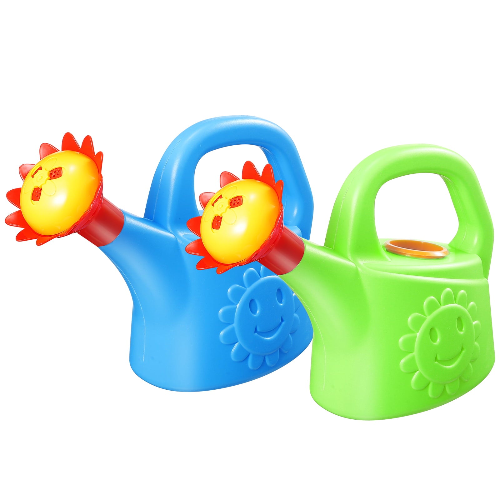 Homemaxs 2pcs Plastic Watering Cans Children Watering Kettle Toy Bathing Educational Toy for Home Garden (Random Color)