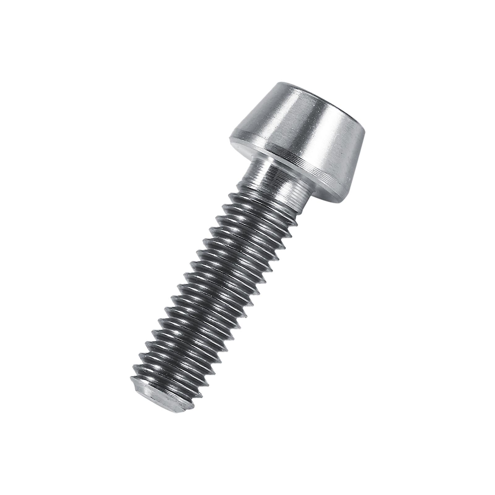 Titanium Alloy Bicycle Tapered Bolt Screw With Washer For Mountain Bike(silver/m6x20)