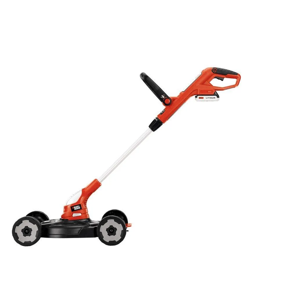 BLACK+DECKER 20V MAX Cordless Battery Powered 3-in-1 String Trimmer, Lawn Edger & Lawn Mower Kit with (2) 2Ah Batteries & Charger MTC220