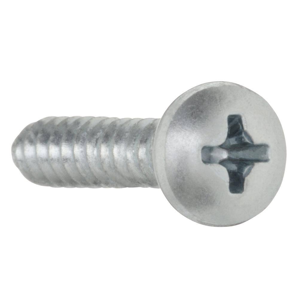 Everbilt #10 x 1 in. Phillips Pan Head Zinc Plated Sheet Metal Screw (100-Pack) 801652