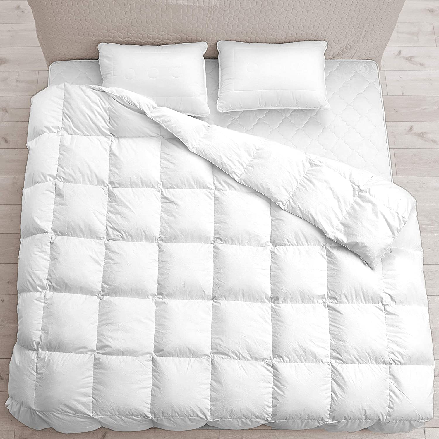 Premium Quality Heavy Quilted Comforter - Duvet Insert - Stand Alone Comforter - with Corner Tabs -Hypoallergenic -Plush Microfiber Fill