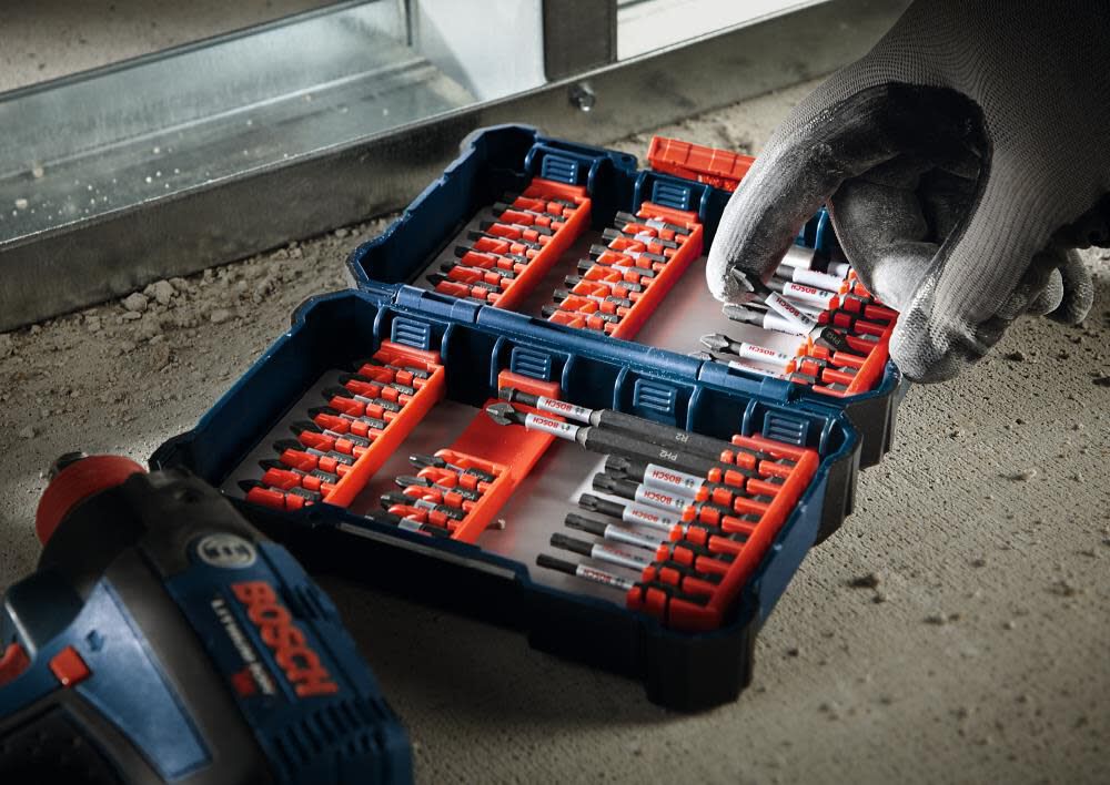 Bosch 44 pc. Impact Tough Screwdriving Custom Case System Set SDMS44 from Bosch