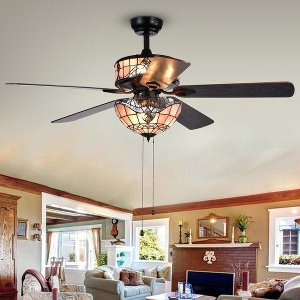 Orla 6-Light Baroque  5-Blade 52-Inch Black Ceiling Fan Shopping - The Best Deals on Ceiling Fans | 25244069