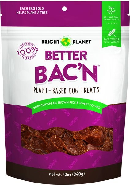 Bright Planet Pet Better Bac'n Pork Flavored Soft and Chewy Dog Treats