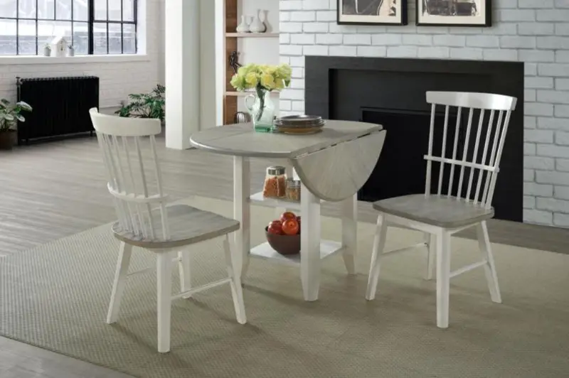 Newark White Round Dining Room Table