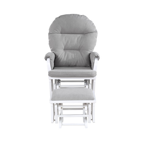 Madison Glider   Ottoman White/Oyster B02257233