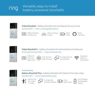 Ring Battery Doorbell Plus - Smart Wireless Doorbell Camera with Head-to-Toe HD+ Video 2-Way Talk Motion Detection  Alerts B09WZBPX7K