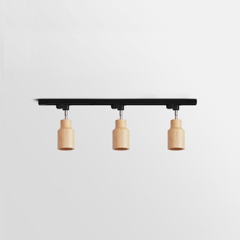 Wood Track Ceiling Lamp