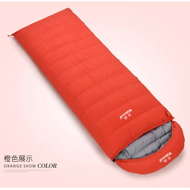 Shanghai 2022 Sleeping bag for adults nap envelope down sleeping bag 1000G white duck down envelope outdoor camping sleeping bag