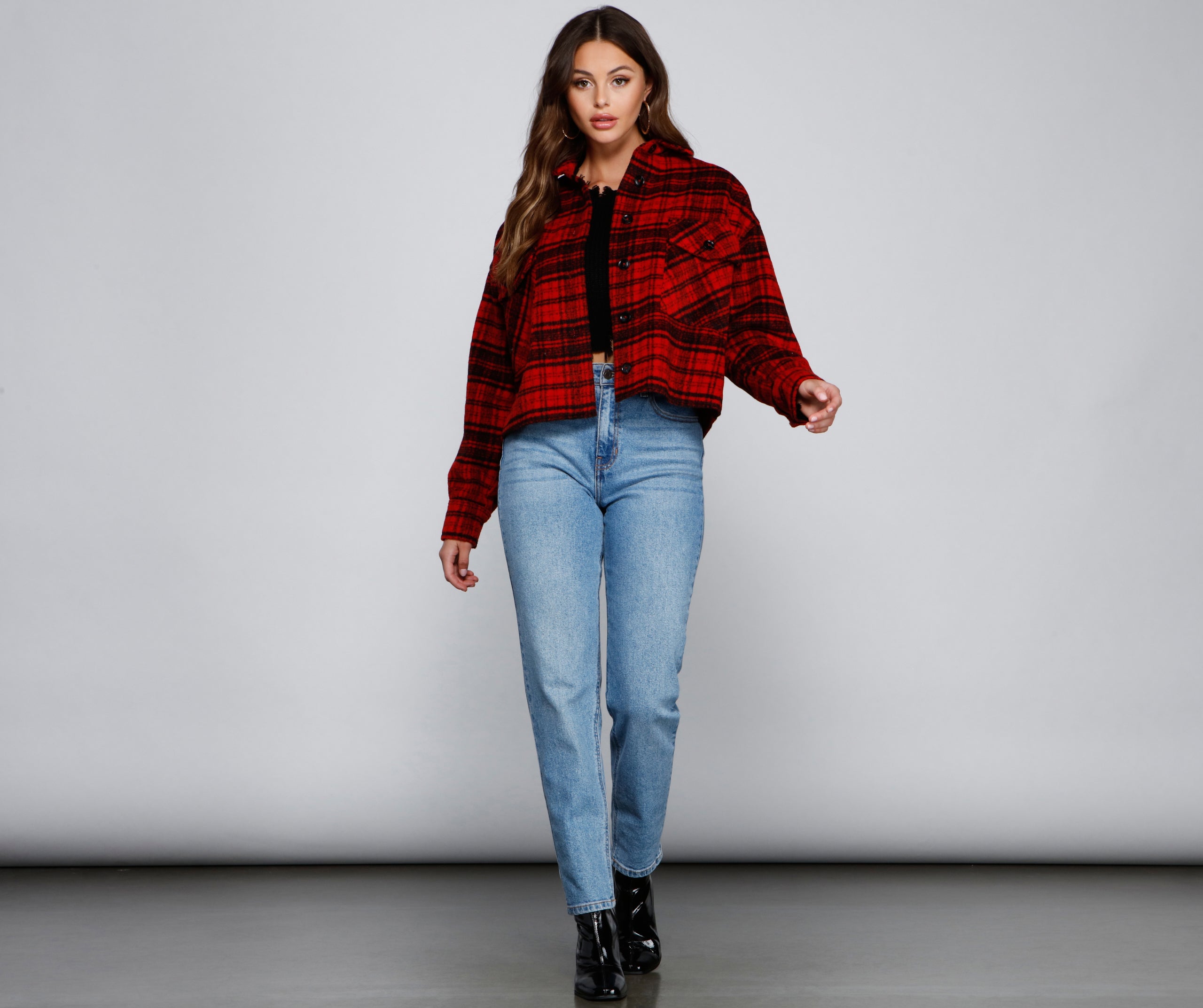 Cozy Vibes Plaid Shacket