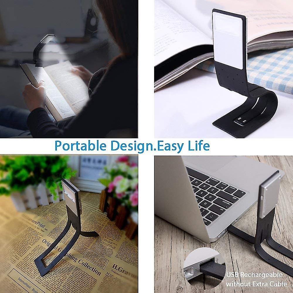 Clip Reading Light，4 Levels Brightness Led Book Light Multifunctional As Bookmark Desk  Bed Lamp For Reading With Soft Cover And Hard Cover Books，mag