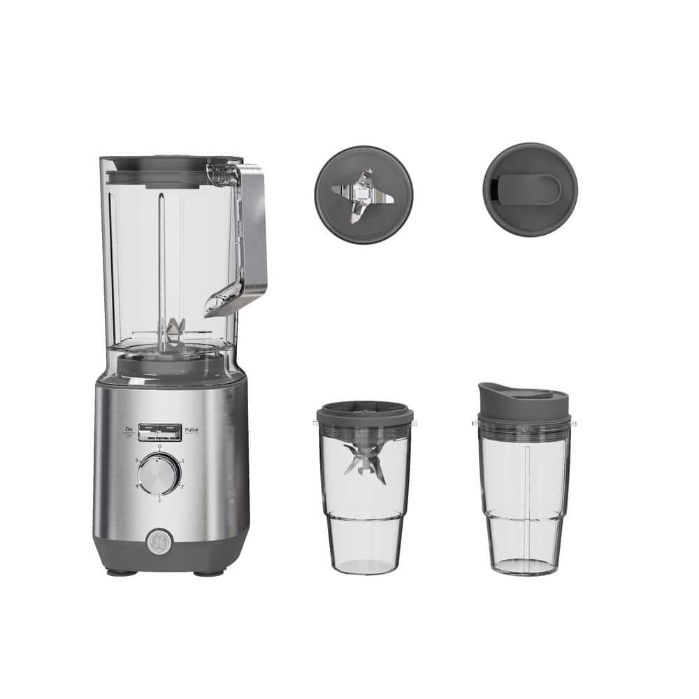 GE 64oz 5Speed Stainless Steel Blender with Personal Blender Cups