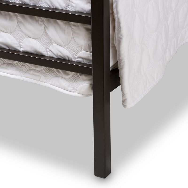 Baxton Studio Eleanor Canopy Queen Bed