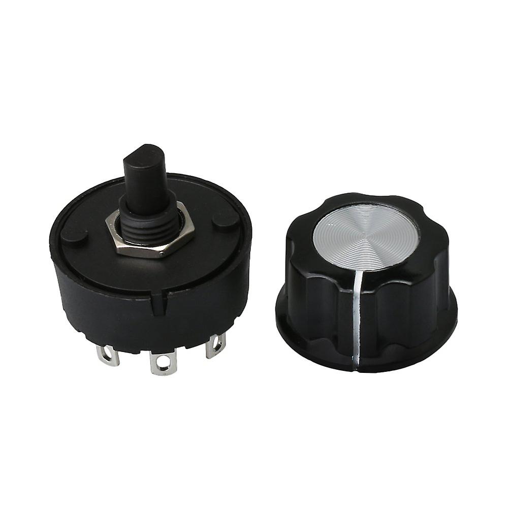 Selector Rotary Switch with Rotate Knob 5 Positions for Fan Mixer Juice