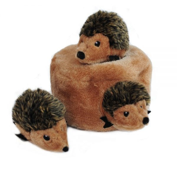 ZippyPaws Zippy Burrow Hedgehog Den Hide  Seek Puzzle Dog Toy