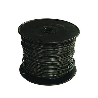 Southwire 500 ft. 18 Black Solid CU TFN Fixture Wire 26977906