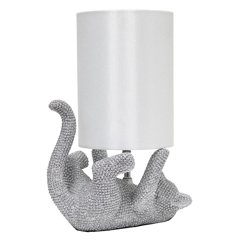 Lalia Home Rhinestone Cat Table Lamp