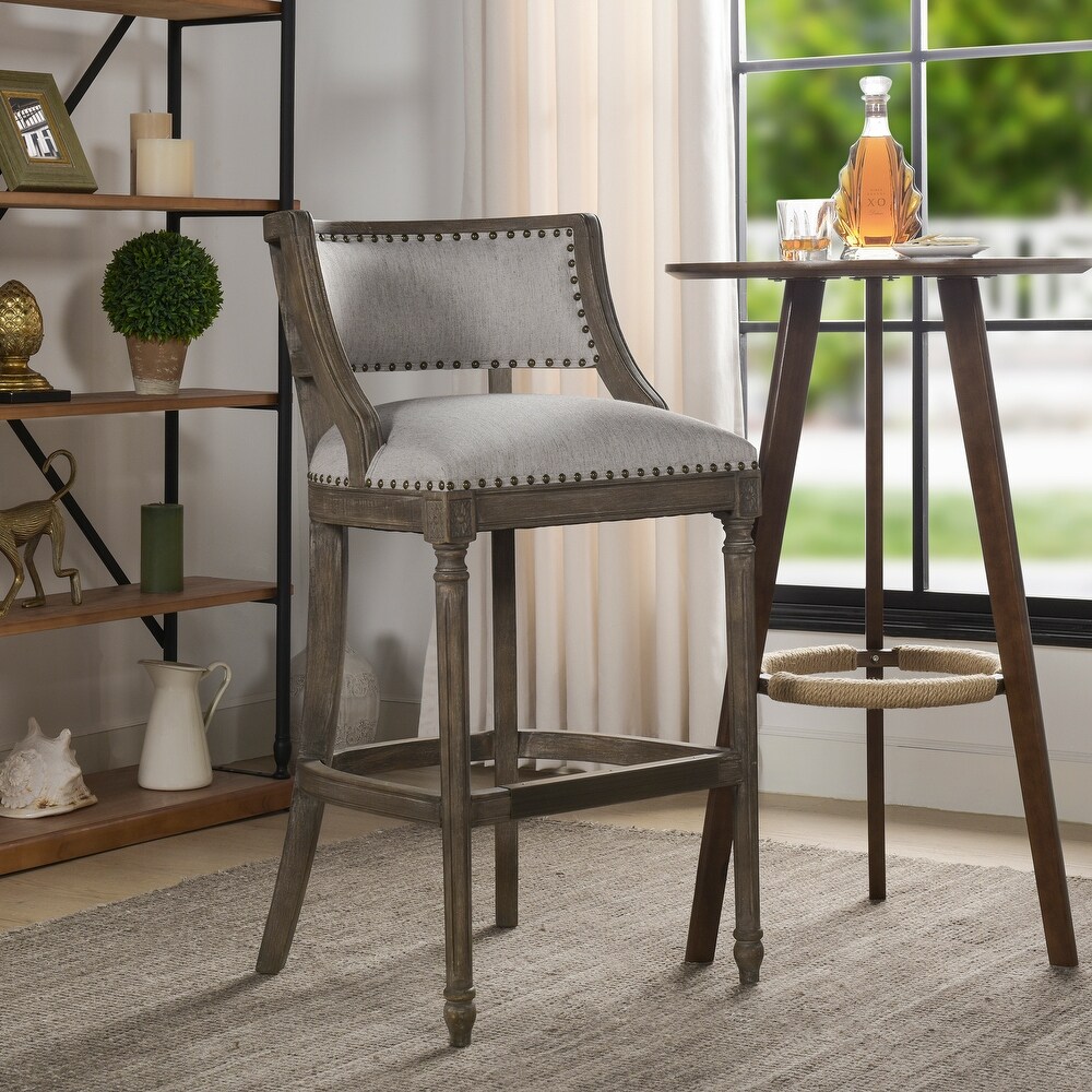 Paris Farmhouse Counter and Bar Stool with Backrest