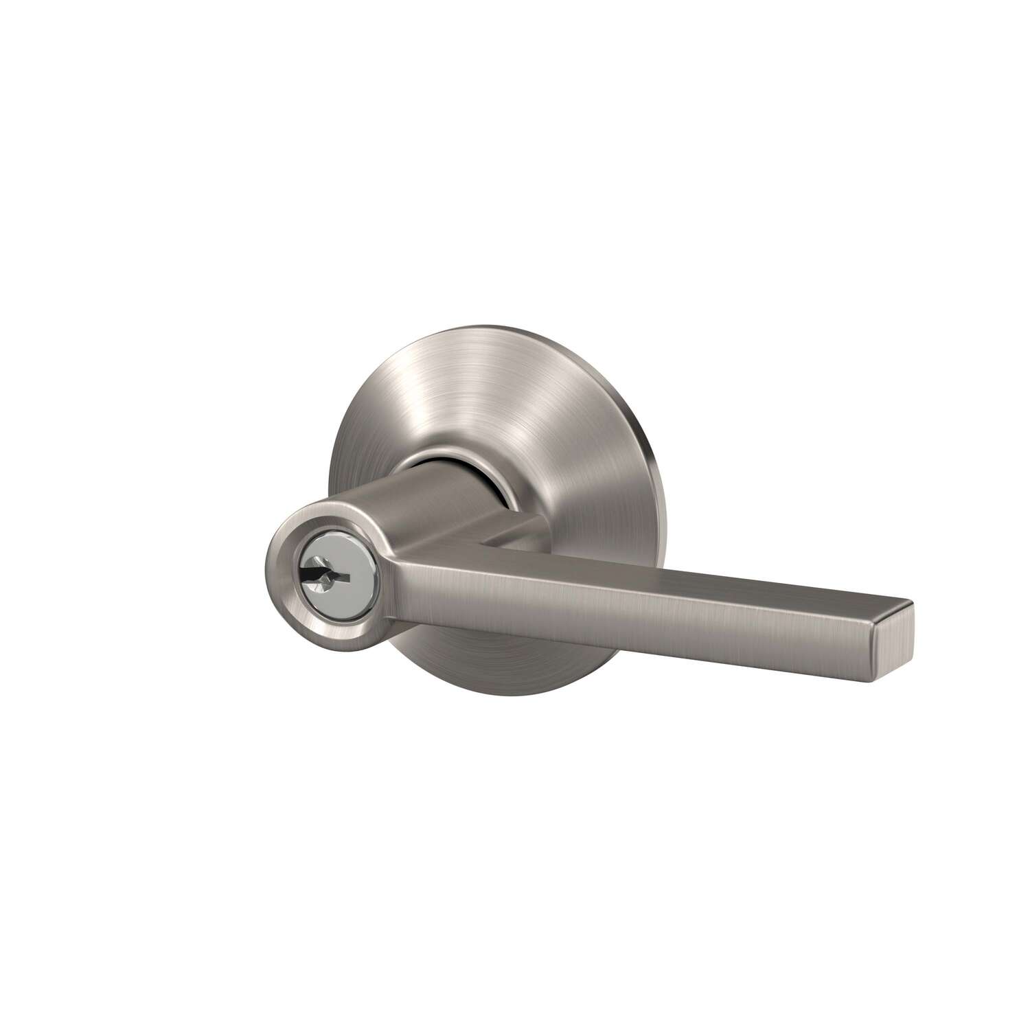 Schlage Latitude Satin Nickel Entry Lever 1-3/4 in.