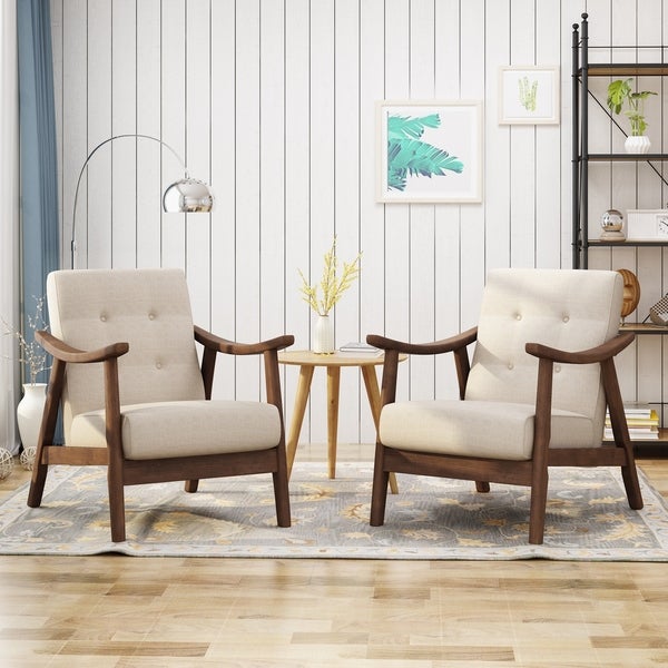 Chabani Mid-Century Modern Accent Chairs (Set of 2) by Christopher Knight Home