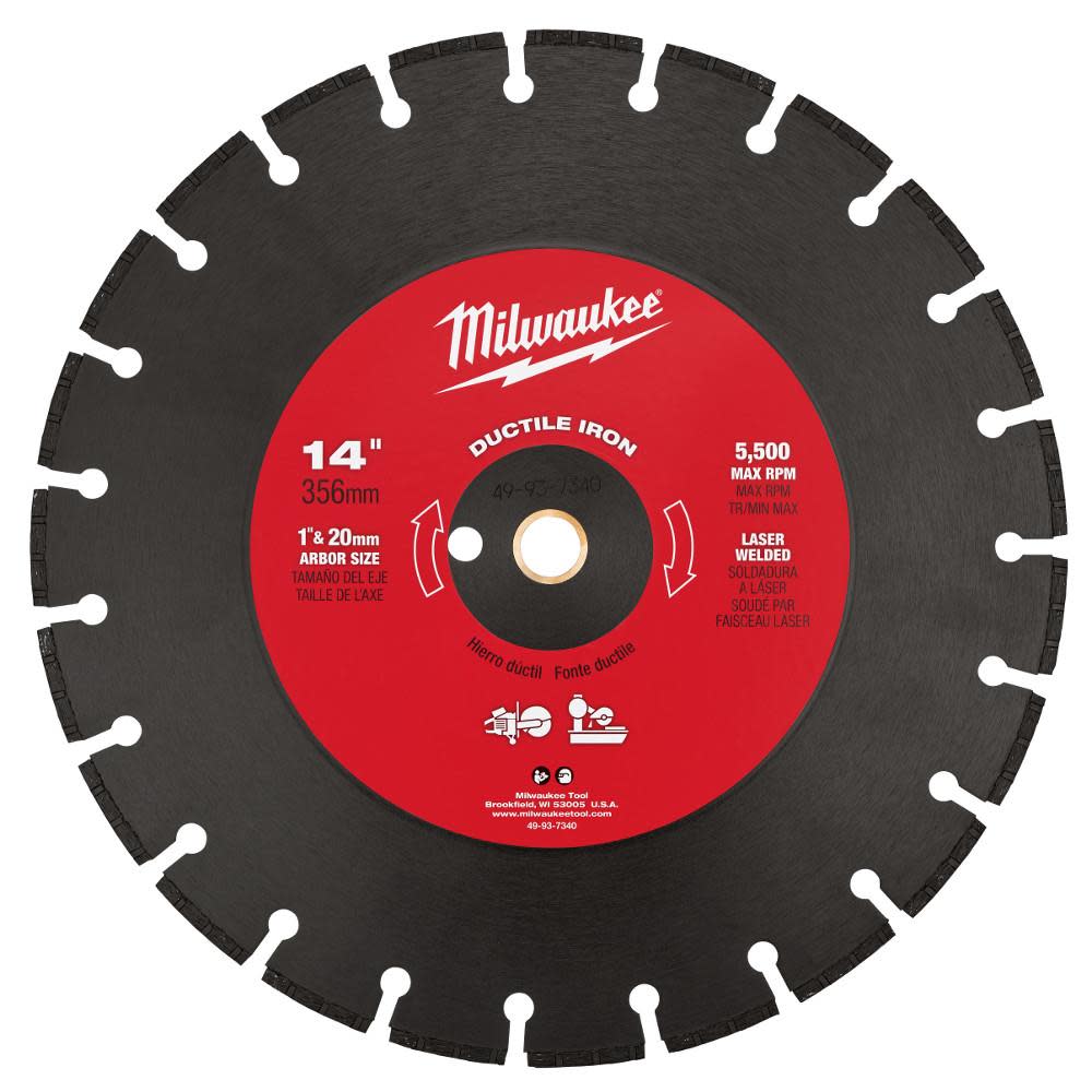 Milwaukee 14 in. Ductile Iron Segmented 49-93-7340 from Milwaukee