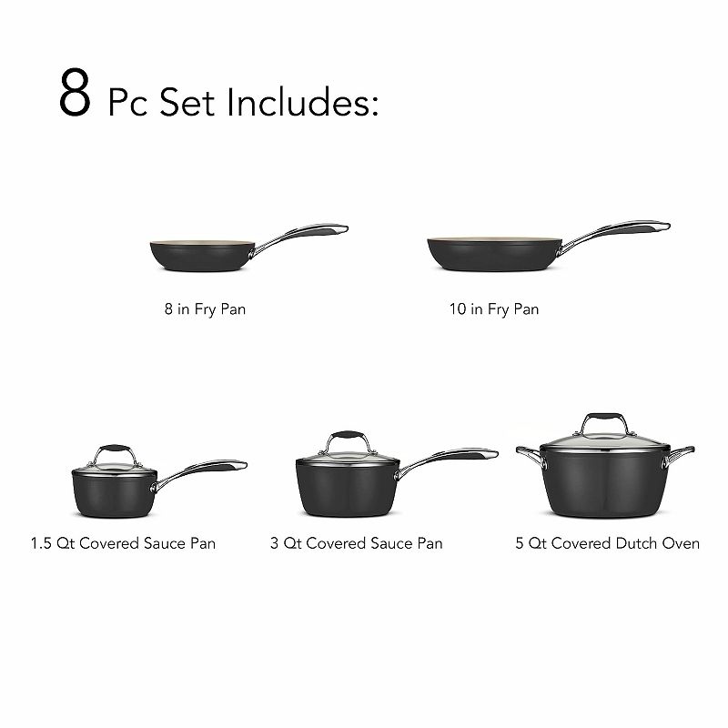 Tramontina Gourmet Ceramica 8-pc. Cookware Set