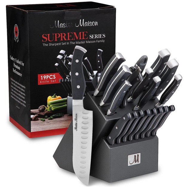  Series 19 piece High Carbon Stainless Steel Knife Set In Gray Block