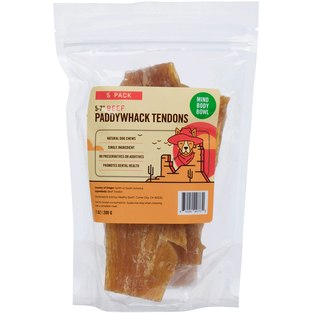 Mind Body Bowl Beef Paddywhack Tendon Dog Chews - 5 Count