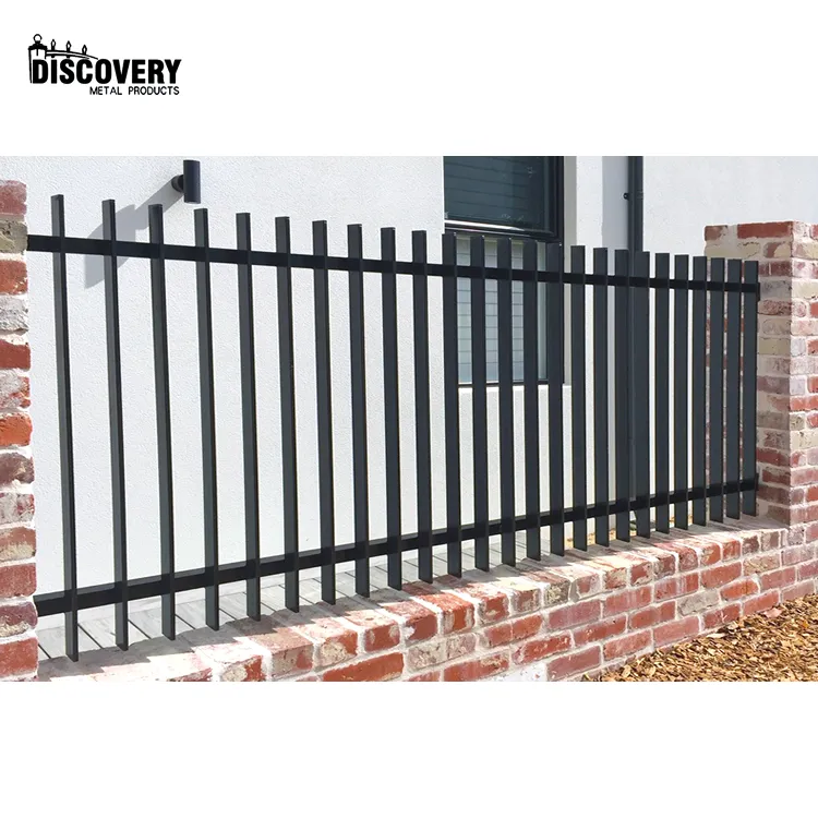 factory supply aluminum blade fence hot sell aluminum slat fence vertical for outside