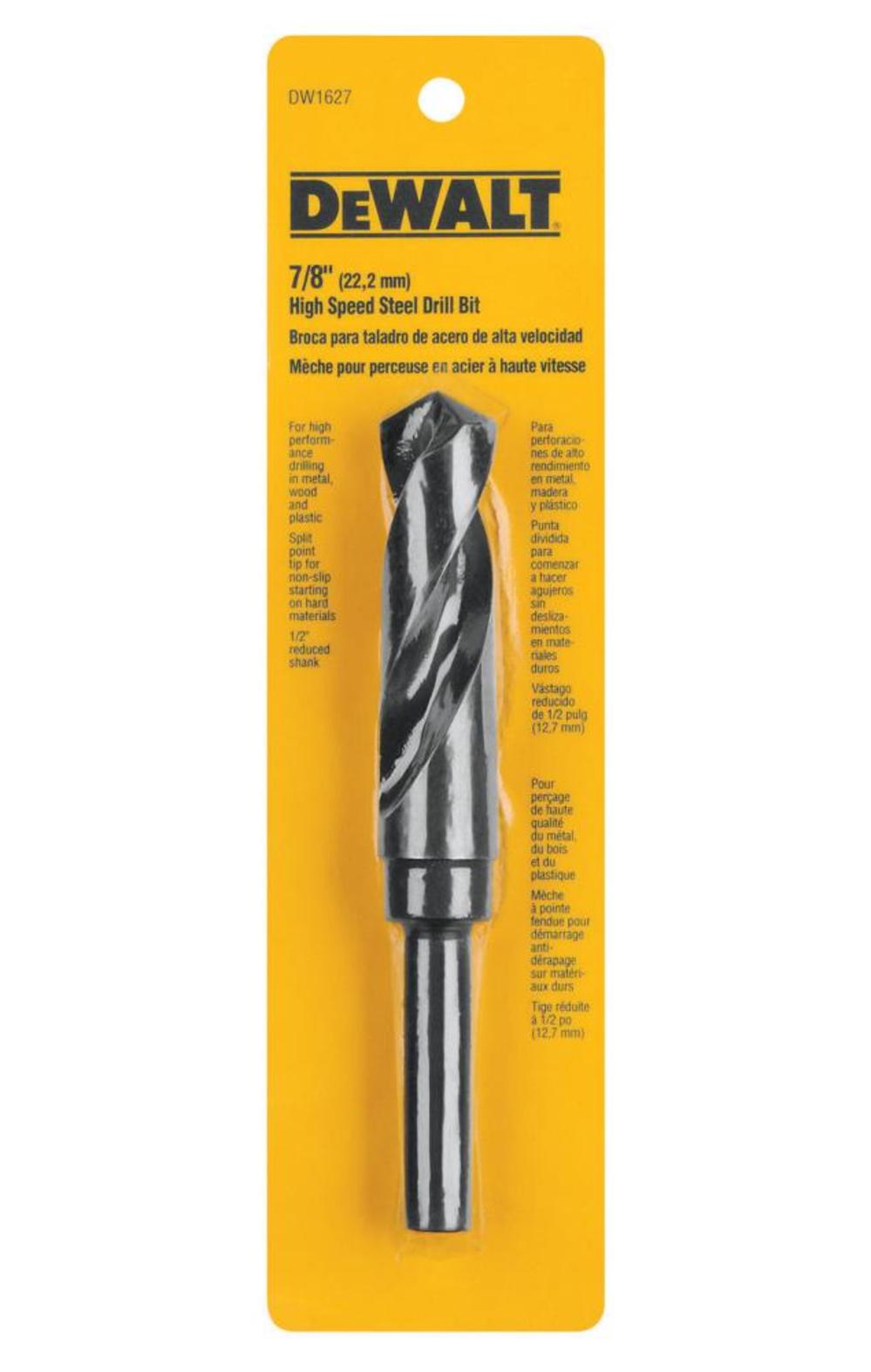 7/8 Drill Bit with 1/2-in Shank ;