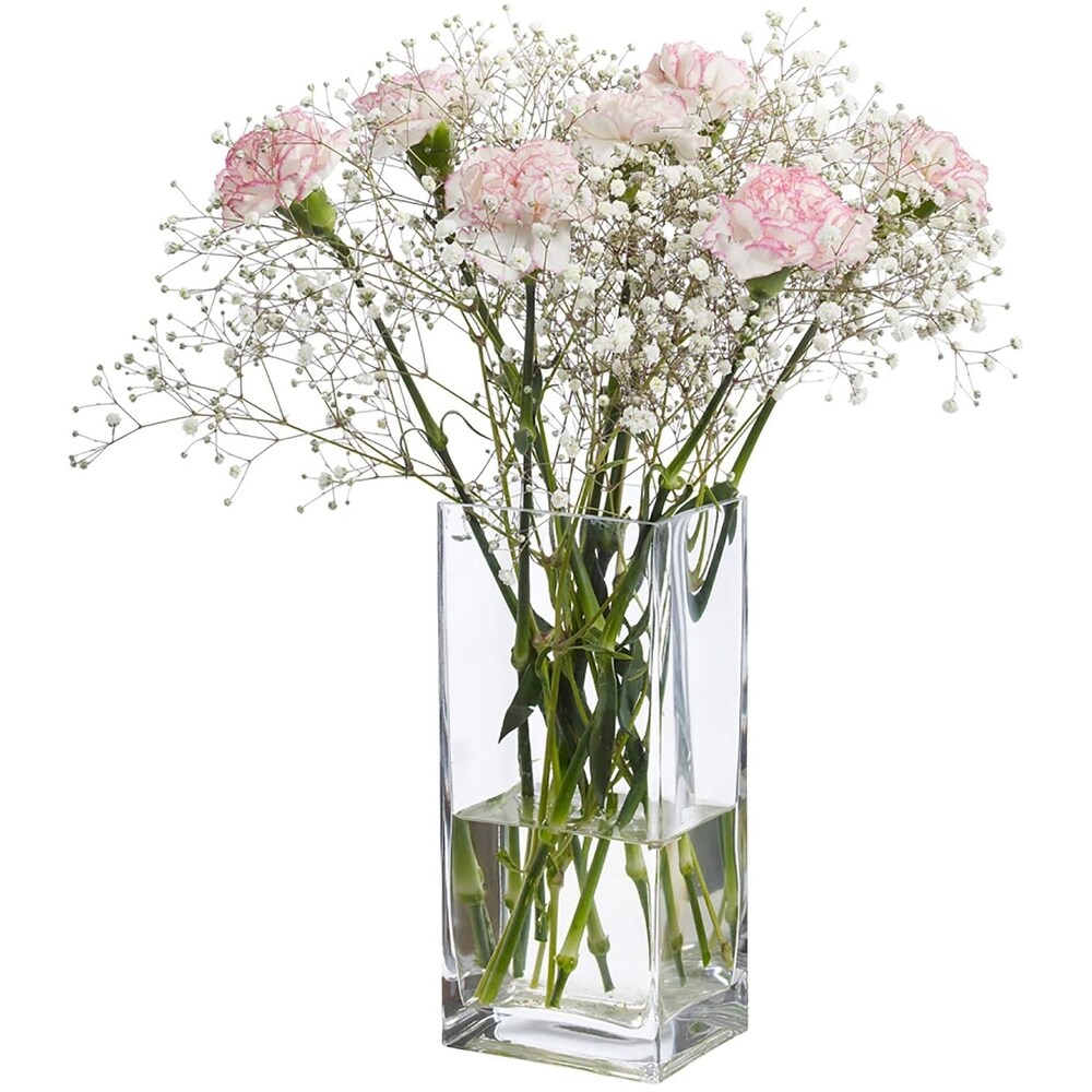 Tall Square Vase Wedding Party Table