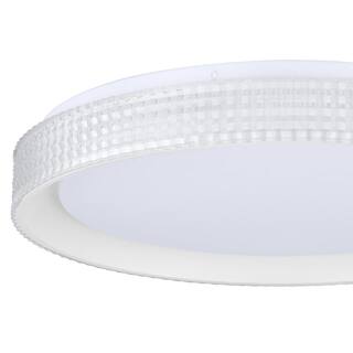 Hampton Bay Mitchell 23-Watt White Integrated LED Flush Mount with Acrylic Shade HD8443A