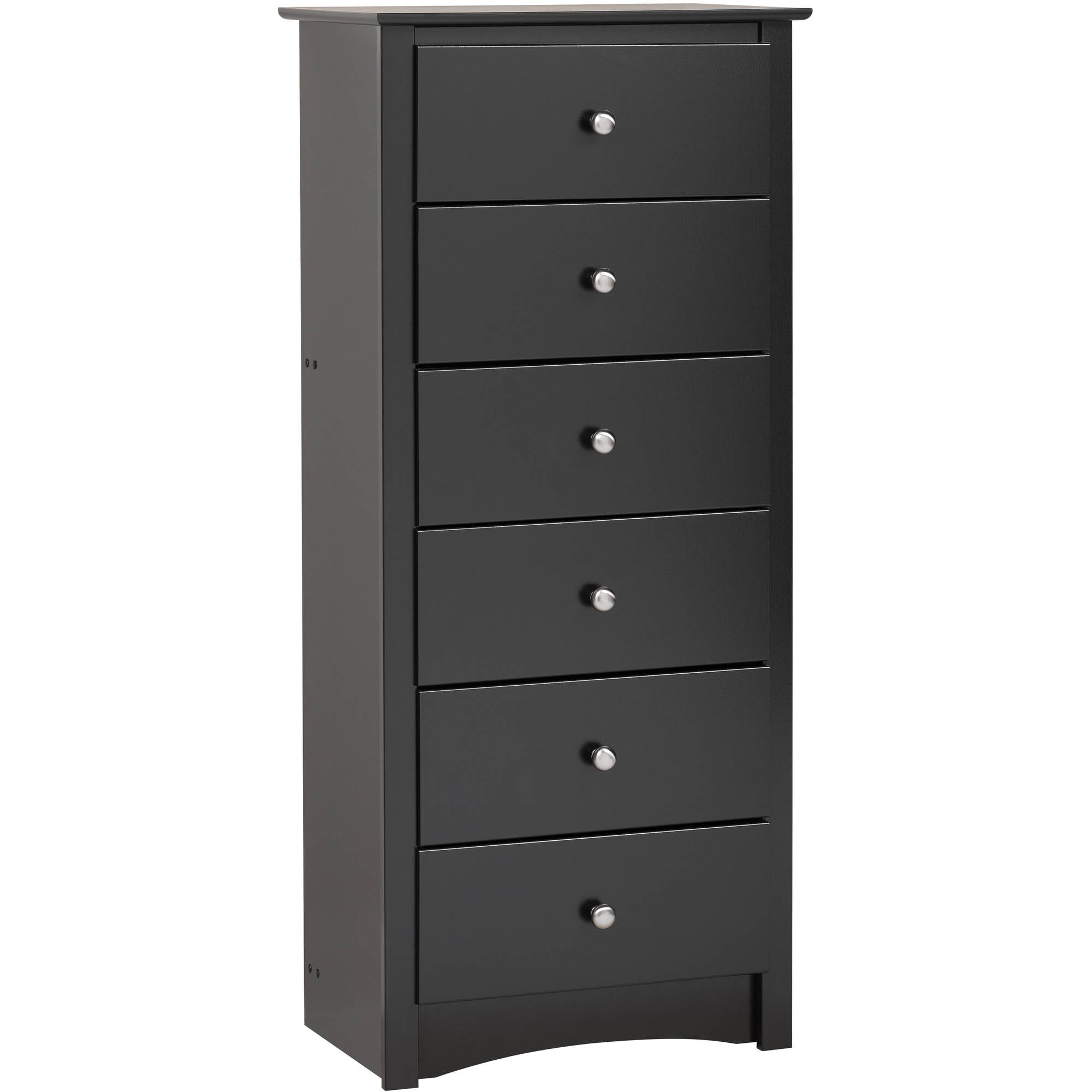 Black Sonoma Tall 6 Drawer Chest